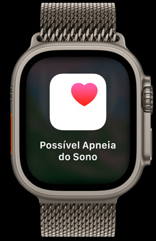 Notifica??es de apneia do sono indicando que alguém pode ter apneia do sono.