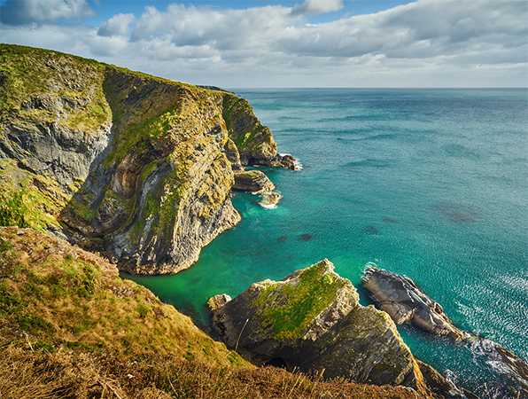 Naturskj?nt kystlandskap i Cork i Irland.
