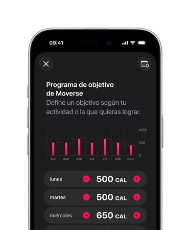 iPhone 16 Pro, titanio negro, cronograma detallado de los objetivos diarios de Moverse