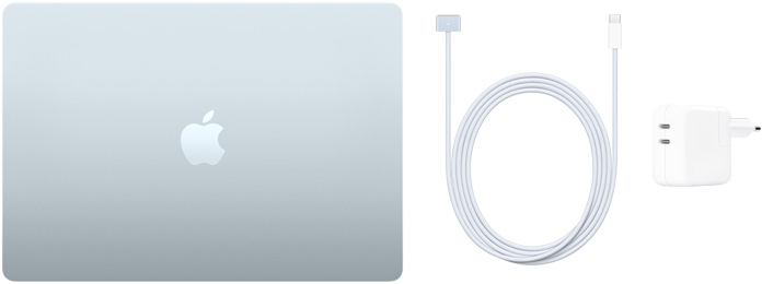 15palcovy MacBook Air, USB?C / MagSafe 3 kabel a 35W dvouportovy USB?C napájecí adaptér