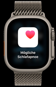 Schlafapnoe Mitteilungen zeigen an, dass jemand m?glicherweise Schlafapnoe hat.