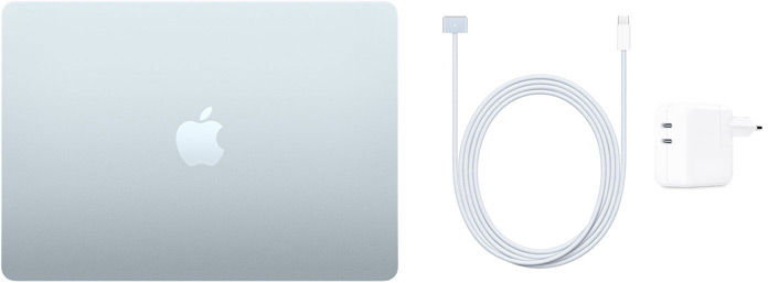 MacBook Air 13 pouces, Cable USB?C vers MagSafe 3 et Adaptateur secteur USB?C 30 W