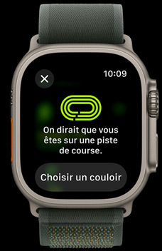 Fonction Détection des pistes demandant si la personne est arrivée sur une piste de course.