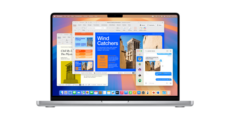 MacBook Pro(M4 ??)?? Microsoft PowerPoint? ??? ? ?? ???? ??.