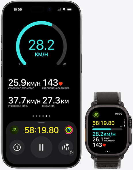 iPhone 17, Apple Watch Ultra 3, la app Entrenamiento muestra las métricas de fitness