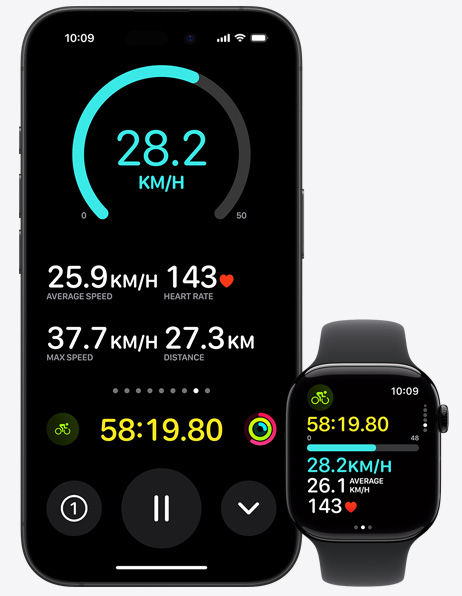Turn-by-turn directions being shown on both iPhone 16 and Apple?Watch?Series?10.
