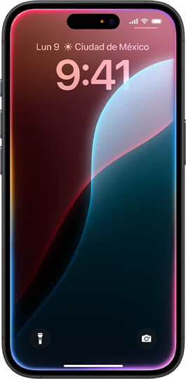Varios iPhone pasan de izquierda a derecha en la pantalla mostrando distintas funcionalidades de Apple Intelligence.
