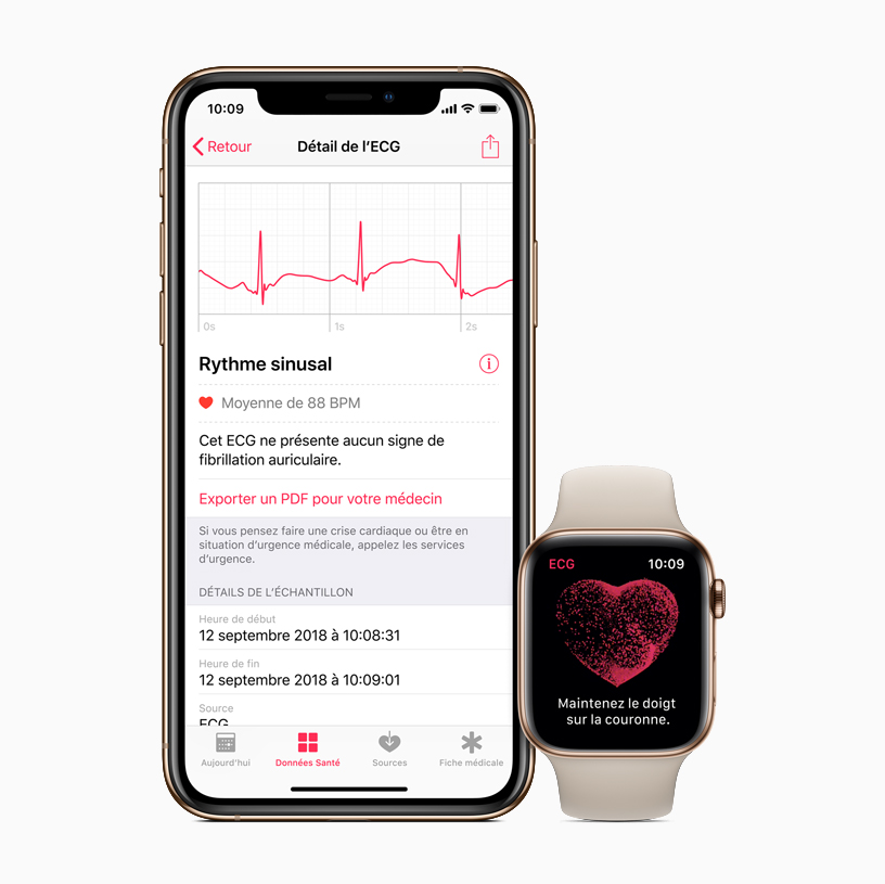 L'app Santé sur l’iPhone et l’Apple?Watch.