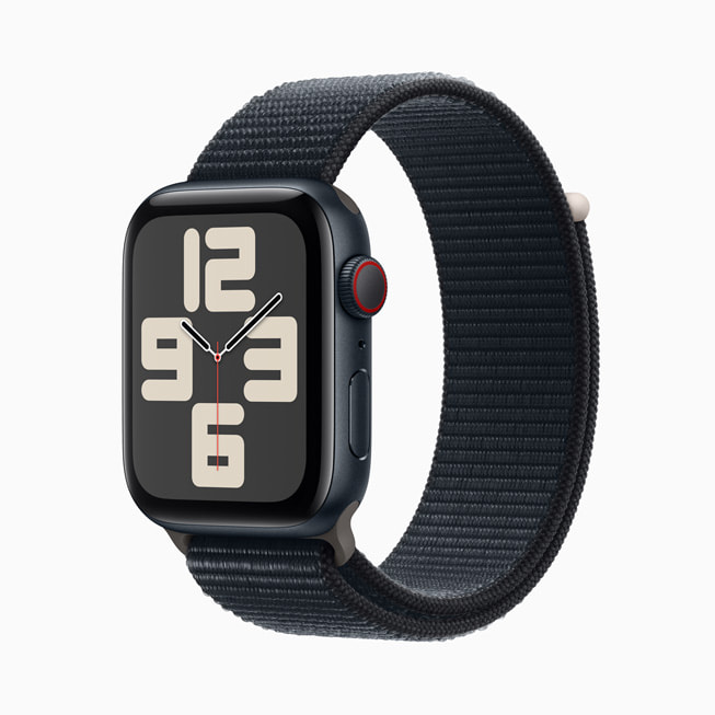 Gece yar?s? alüminyum kasa Apple Watch SE ve gece yar?s? Spor Loop.