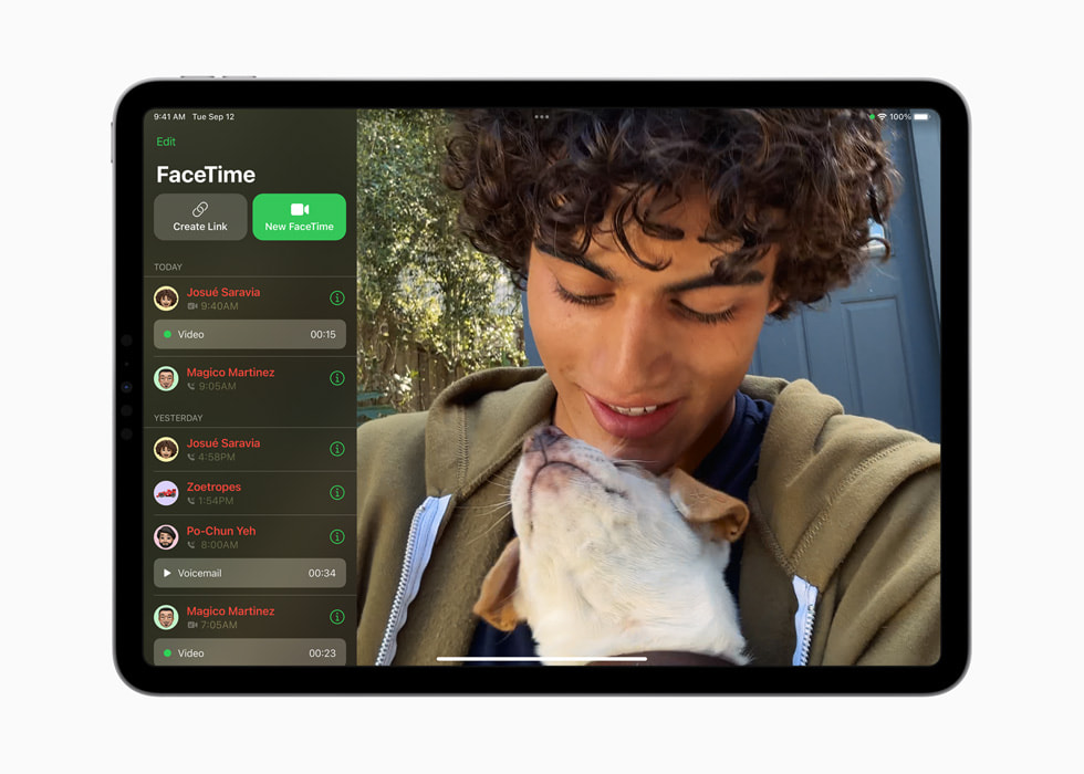 11 in? iPad Pro’da FaceTime g?steriliyor.