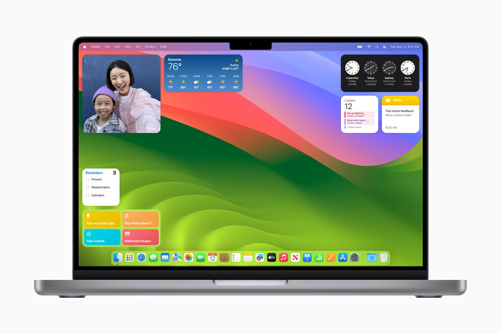 ?????? ?? ??????? ?????? ??? MacBook?Pro ?? ???? macOS?Sonoma.
