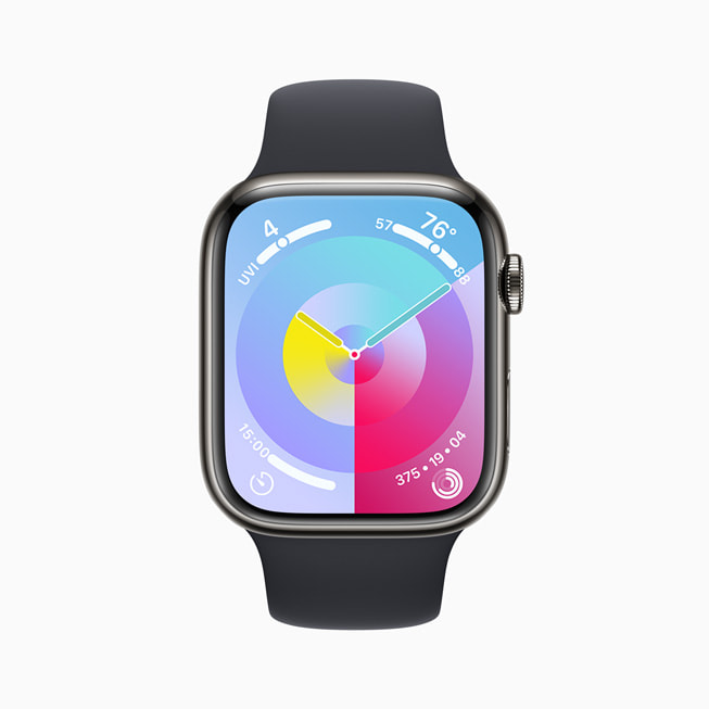 Apple Watch Series 9’da Palet saat kadran? g?steriliyor.