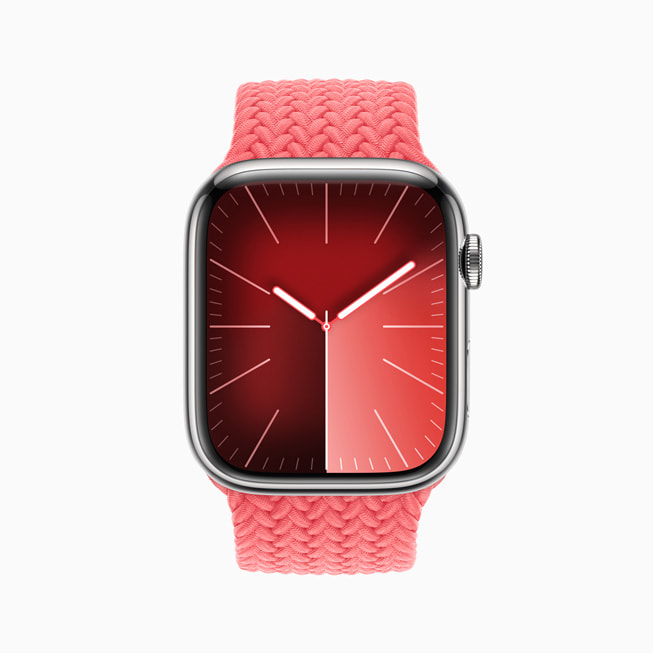 Apple Watch Series 9’da Solar Analog saat kadran? g?steriliyor.