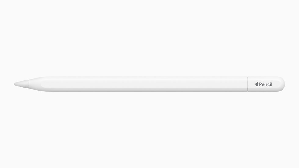 Apple Pencil (USB-C) beyaz bir arka plan?n ?nünde g?steriliyor.