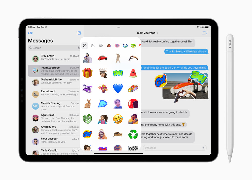 iPadOS 17’deki Mesajlar uygulamas?.