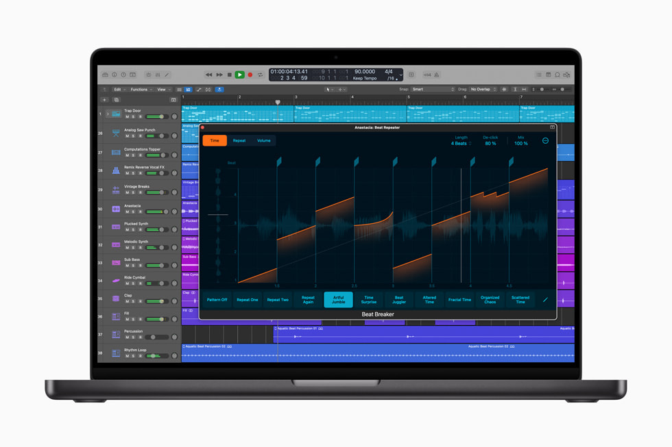 iPad i?in Logic Pro’da Sample Alchemy g?steriliyor.