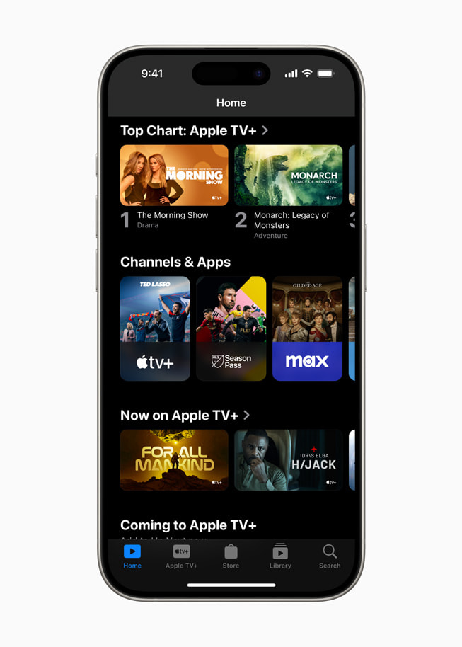 ???? ???? ????? Apple?TV ?????? ??? iPhone?15?Pro.