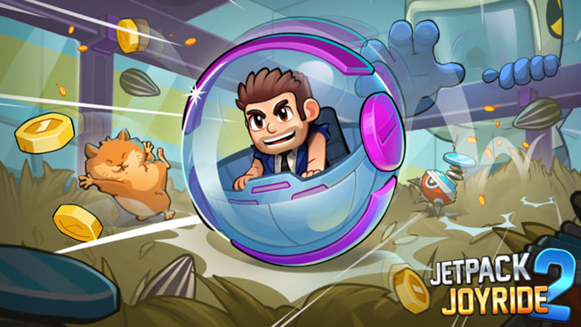 Jetpack Joyride 2 oyunundan bir g?rsel.