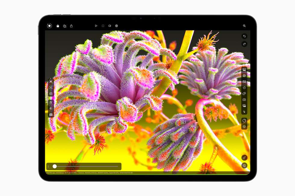 iPad Pro’da Octane uygulamas? kapal? durumda.