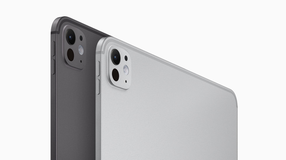 iPad Pro’nun 11 in? ve 13 in? modellerinin incelik fark?n? kar??la?t?ran arkadan g?rünümü.