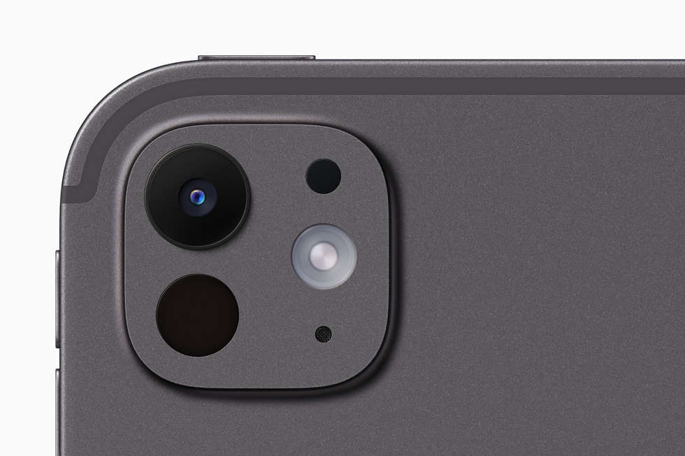Yeni iPad Pro’daki pro kamera sisteminin yak?ndan g?rünümü.