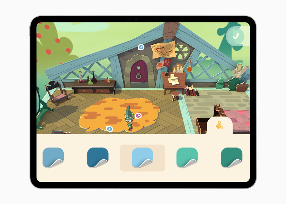 iPad Pro’daki Crayola Adventures’da oyun oynan??? g?steriliyor. 