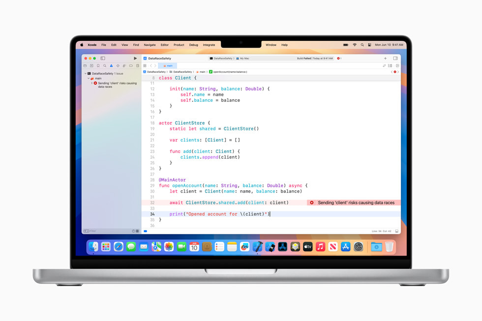 14 in? MacBook Pro’da Swift 6 dil modu g?steriliyor.