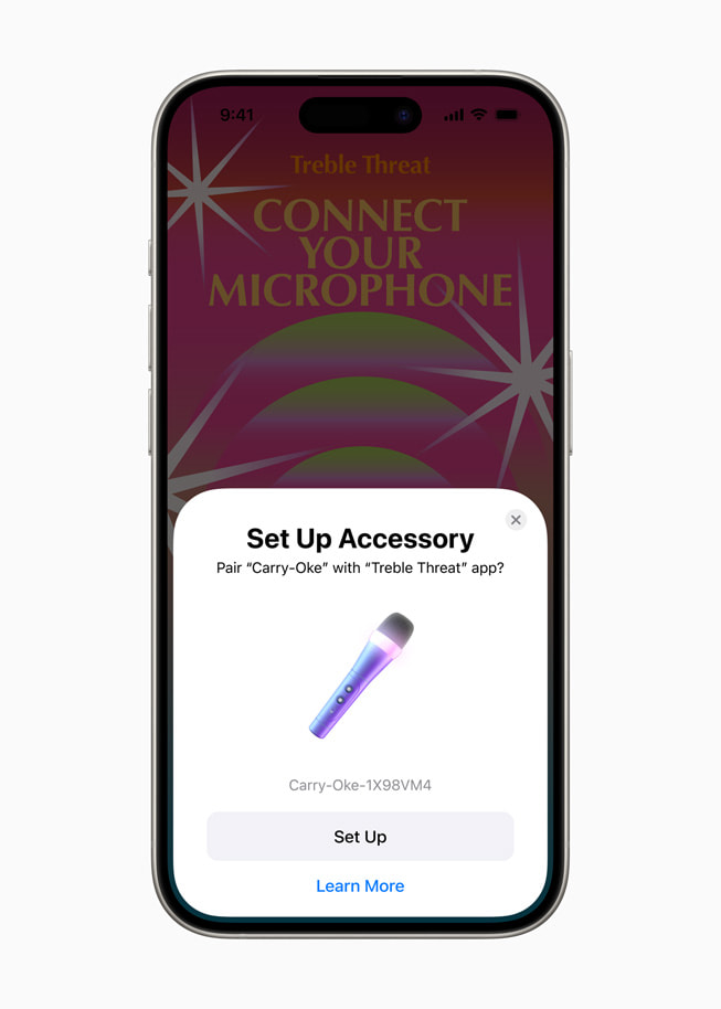 iPhone 15 Pro’da Accessory Setup Kit g?steriliyor.