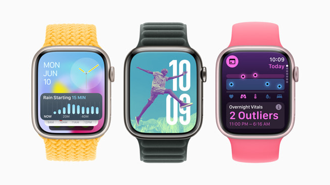ü? Apple Watch Series 9’da watchOS 11’deki yeni ?zellikler g?steriliyor.