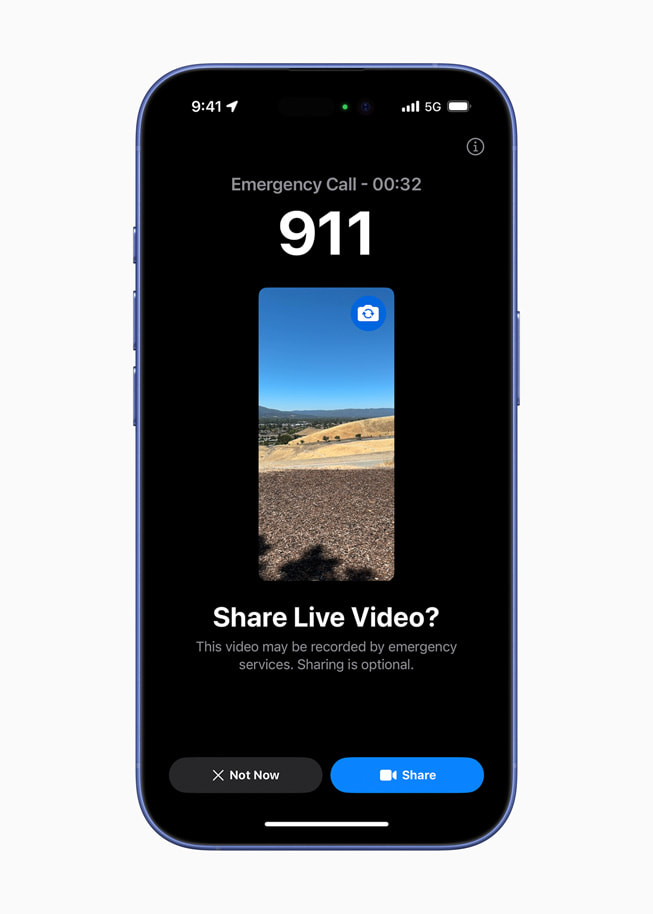 iPhone 16, “Canl? Video Payla??ls?n m??” yaz?s?yla birlikte bir acil durum aramas?n? g?steriyor.