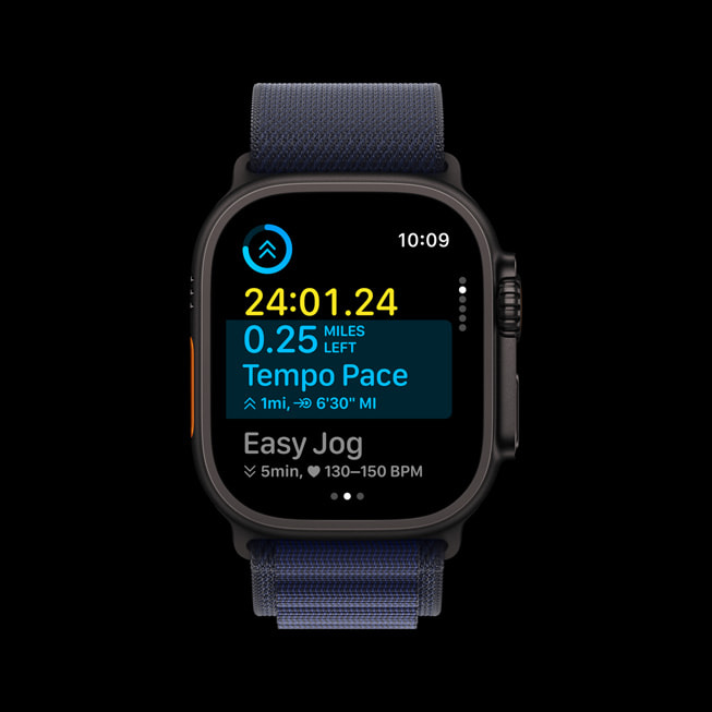 Apple Watch Ultra 2’de watchOS 11’deki ?zel Antrenmanlar i?in S?radaki antrenman g?rünümü g?steriliyor.
