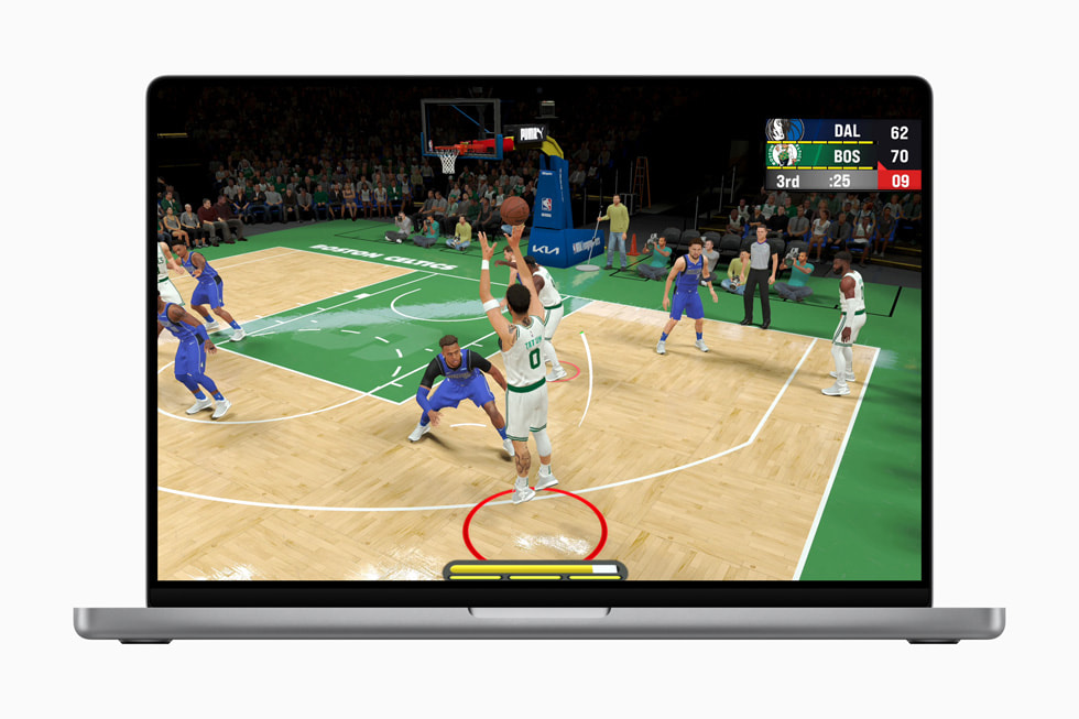 A still from NBA 2K25 Arcade Edition on MacBook?Pro.