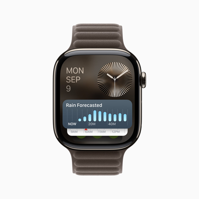 Tumpukan Cerdas ditampilkan di Apple Watch Series 10.