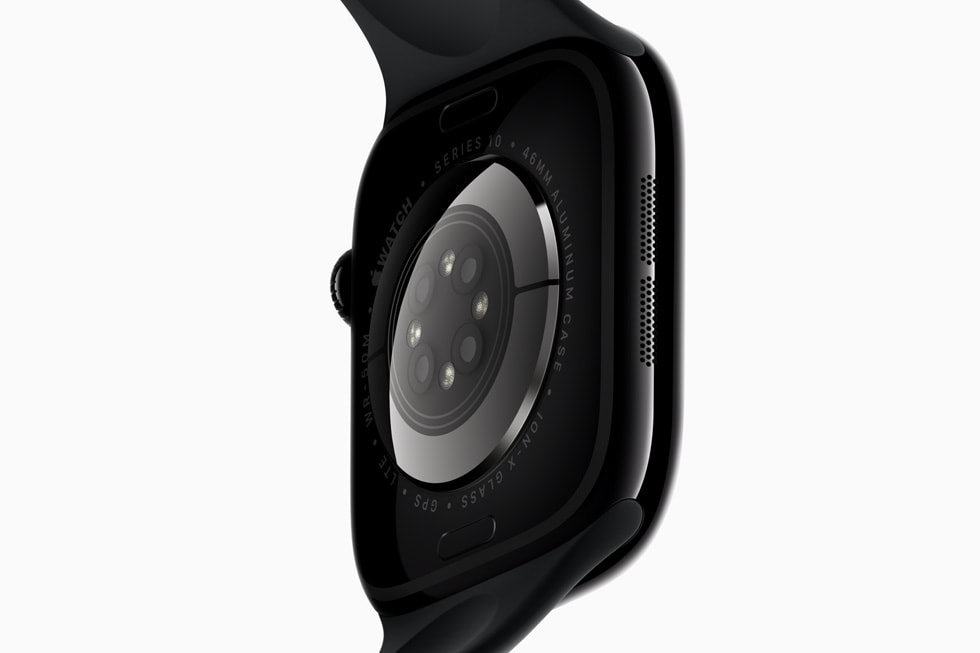 Tampilan jarak dekat bagian belakang Apple Watch Series 10.