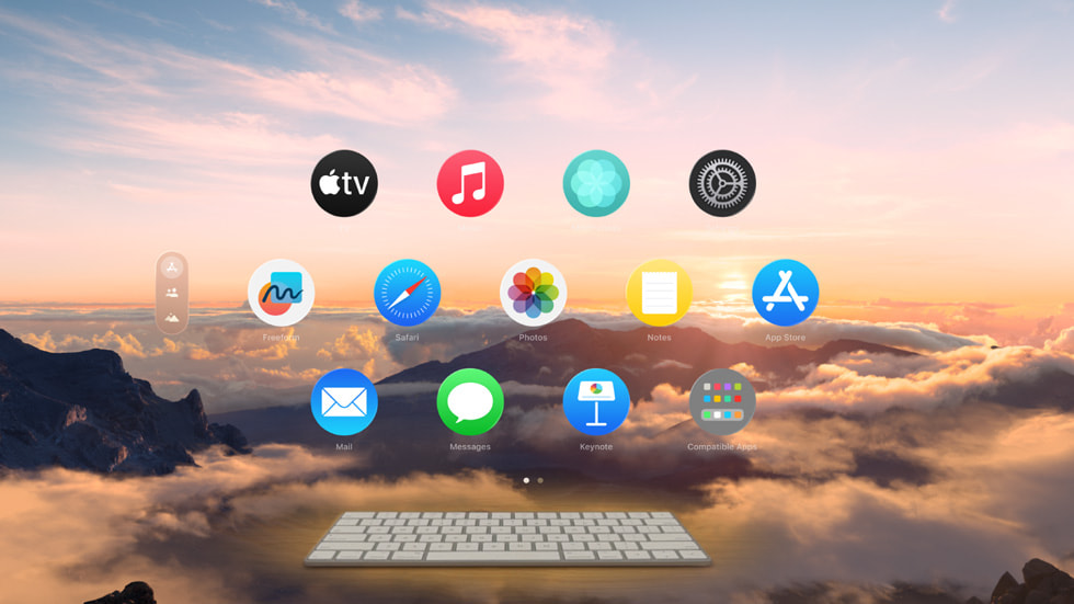 visionOS 2’de ????r a?an Magic Keyboard yenili?i.