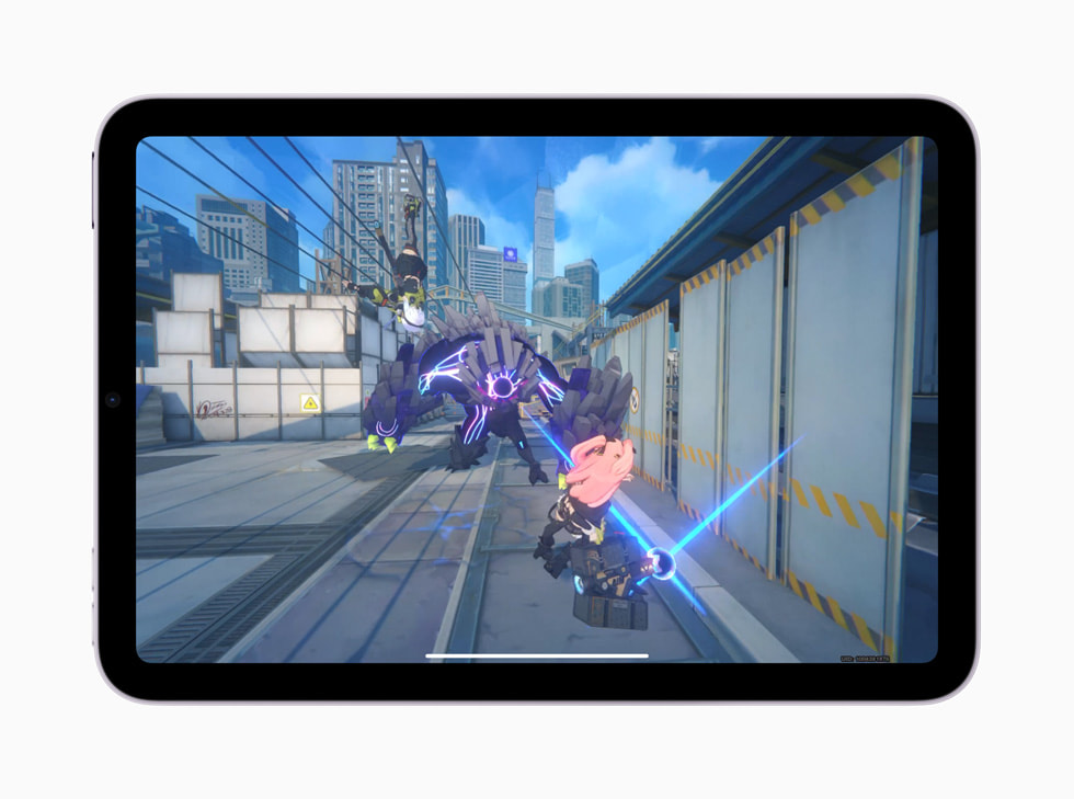 iPad mini’de Zenless Zone Zero oyunundan bir foto?raf.