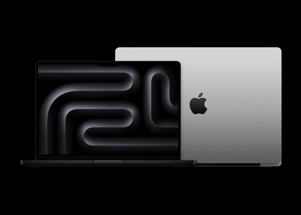 Yeni MacBook Pro’nun ?nden ve arkadan g?rünümü.