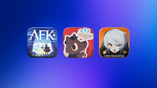 2024 Y?l?n iPhone Oyunu finalistlerini temsil eden simgeler: AFK Journey, The WereCleaner ve Zenless Zone Zero.