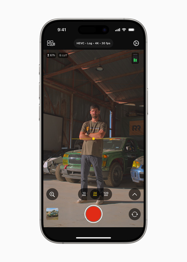 iPhone 16 Pro’daki Final Cut Camera 1.1’de yeni ni?an g?stergesi g?steriliyor.