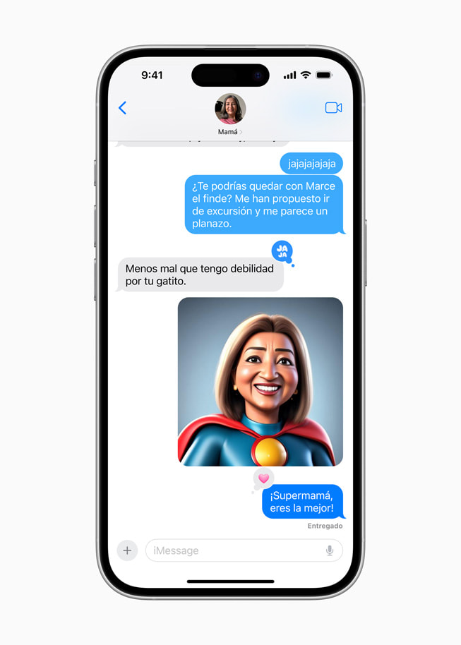 Una imagen en el estilo Animación de Image?Playground en un iPhone?16.