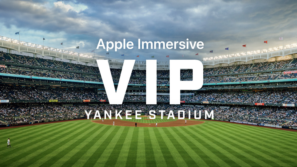 新しいApple Immersive Video「ヤンキースタジアム」の畫像。