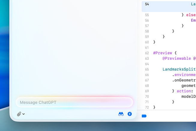 En ChatGPT-skjerm vises p? en 16-tommers MacBook?Pro.