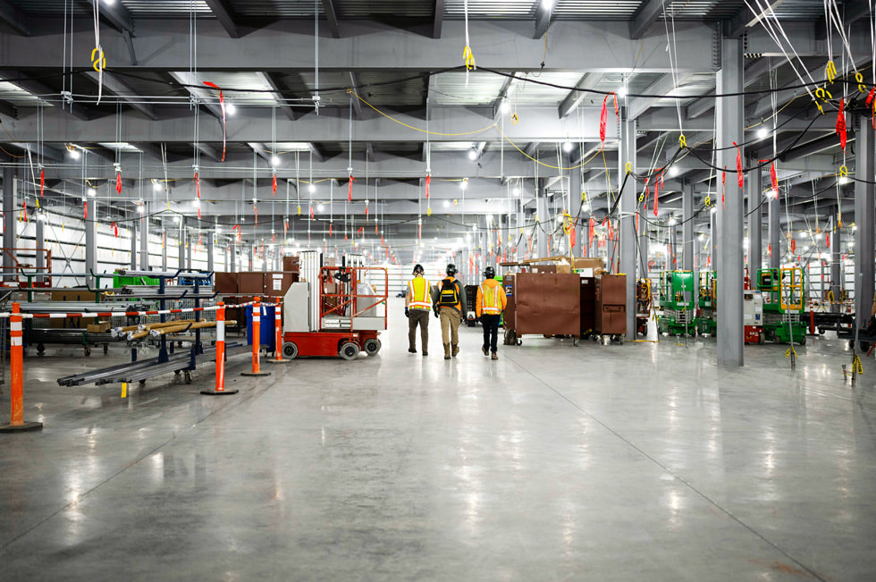 The interior of Apple’s data center in Maiden, North Carolina.