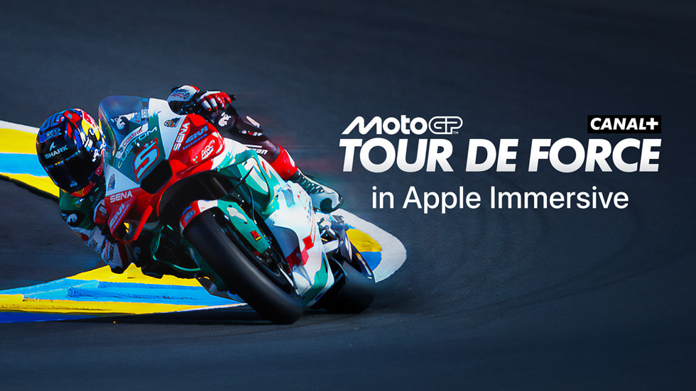 Apple Immersive 電影《Tour De Force》的插圖。
