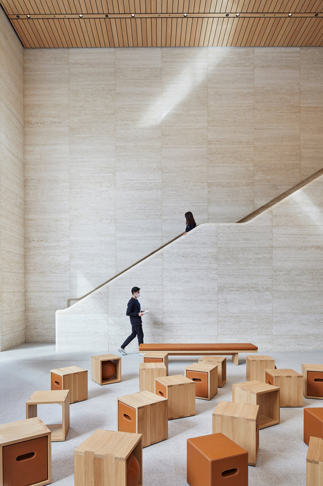 The stairs at Apple Ba?dat Caddesi.
