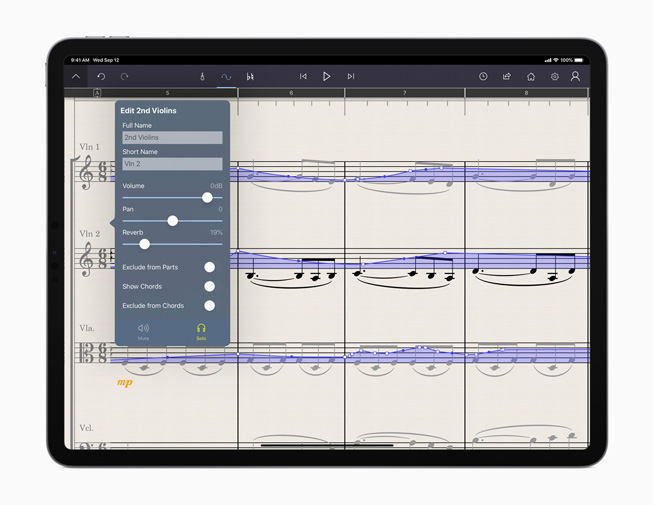 ????? StaffPad ????? ??? iPad Pro.