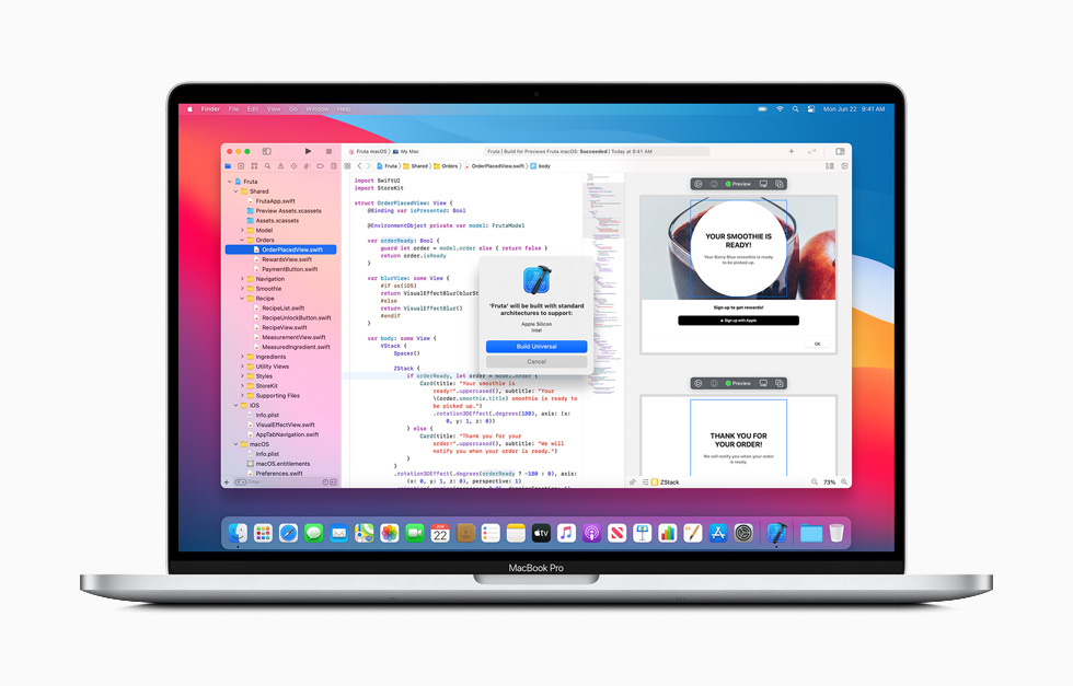 ???? Xcode ???????? ?????? ??? MacBook Pro.
