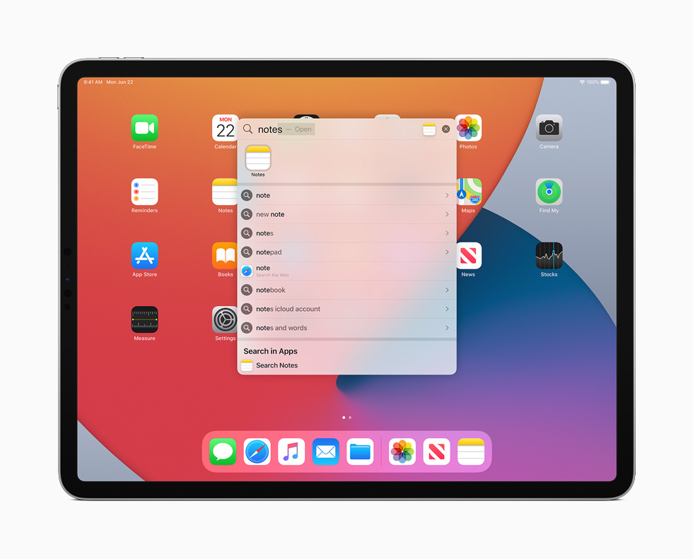 iPad Pro’da Evrensel Arama g?rüntüleniyor. 
