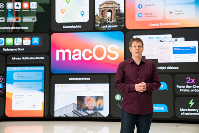 Andreas Wendker, WWDC20’deki Platforms State of the Union’da. 