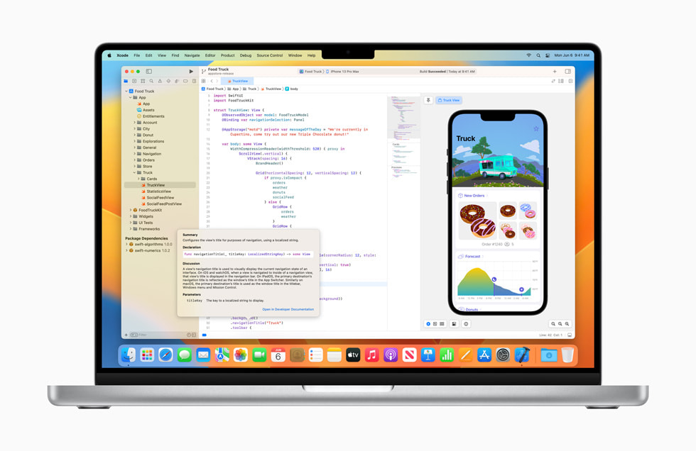MacBook Pro’da Xcode g?steriliyor.